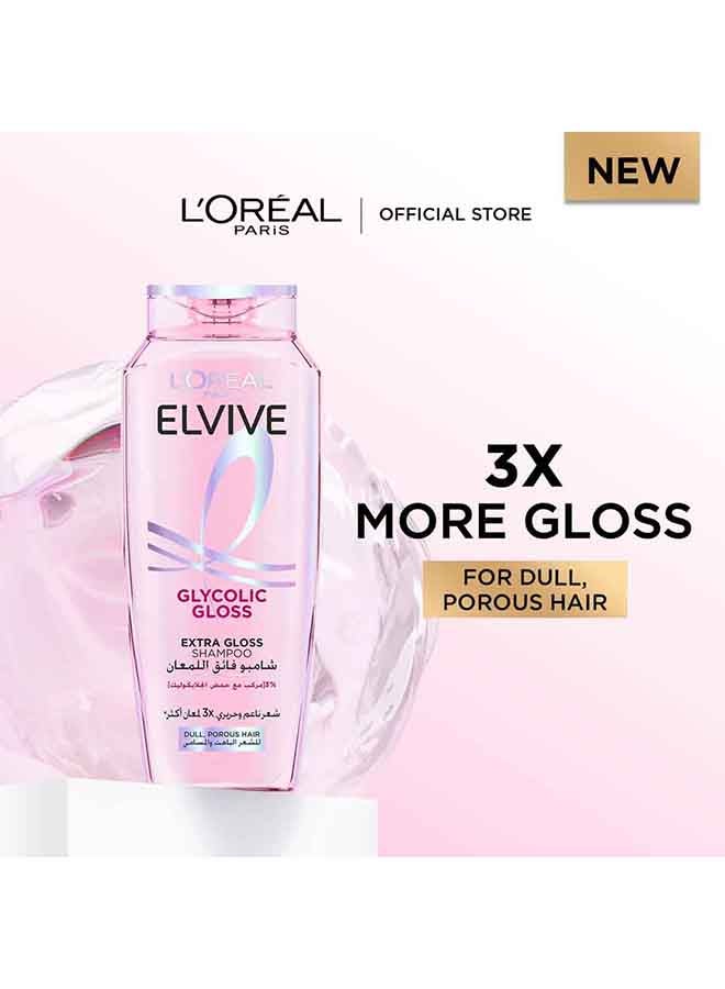 Elvive Glycolic Gloss Extra Gloss Shampoo with 3% Glycolic Acid for Dull and Porous Hair 400ML - view 2