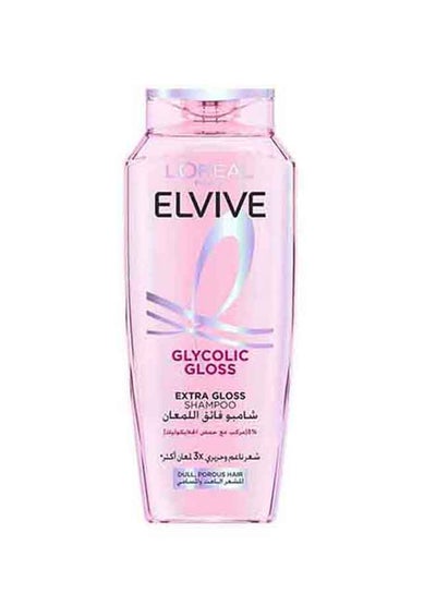 L'OREAL PARIS Elvive Glycolic Gloss Extra Gloss Shampoo with 3% Glycolic Acid for Dull and Porous Hair 600ml