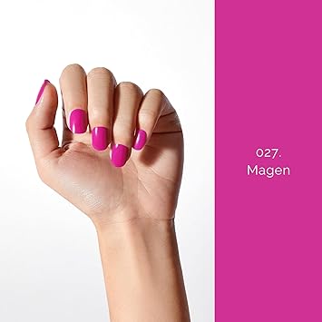NAILOG Semi Cured Gel Nail Strips Extra Long Nail Polish Strips 20 Pieces Long Lasting Semi Cured Nail Stickers with Soft Glossy Gel FinishMagen - Image 2