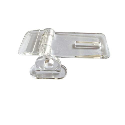 DEEKOUDT 10Pcs Crystal Clear Acrylic Hinged Latch, Snap Door/Box Hinge Kit for Cabinet Drawer Accessories - Image 4