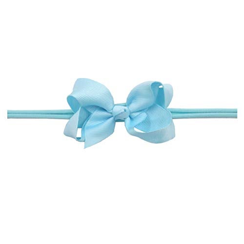 CÉLLOT 40 Colors Baby Bow Headbands 3" Hair Bows Super Soft Nylon Headbands for Baby Girls Infants preemie and Newborn Kids Hair Accessories - Image 5