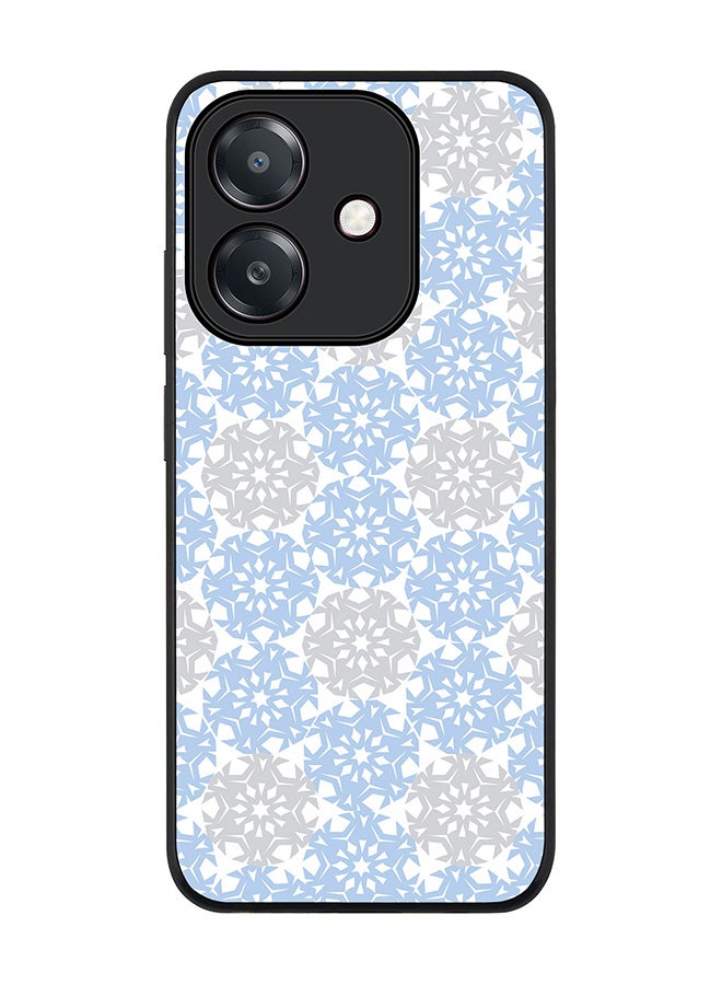 Stylizedd For Oppo A60 5G / A3 5G / A3x 5G Case,Slim fit Camera Protection, Shockproof Thin Phone cover - Frozen Snowflakes - Image 1