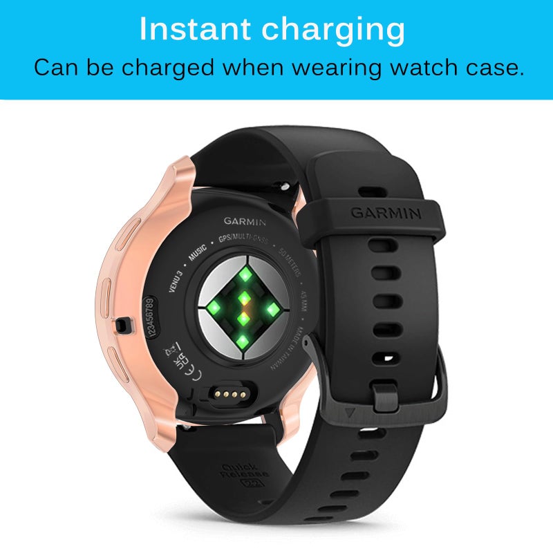 RICHONE [5Pack] RICHONE Screen Protector Compatible with Garmin Venu 3 Cases for Venu 3 45mm Smartwatch Cases Resist Scratched Full Cover Flexible TPU Screen Protectors for Women Men - Image 4