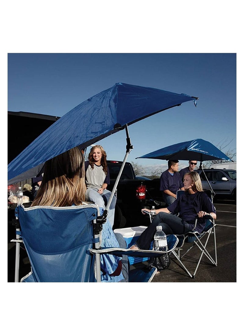 Generic Large outdoor leisure folding chair, portable fishing folding chairs, with detachable umbrella for beach patio pool park outdoor camping chair.  - Image 2