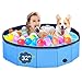 PUPTILY Dog Pool Foldable Pet Swimming Pool with 6mm HighStrength PP Board Hard Plastic Collapsible Doggy Pools for Small Dogs Kitty DuckNonSlip Doggie Bathtub Quick to Set Up and Drainage Hole32x8in - Image 3