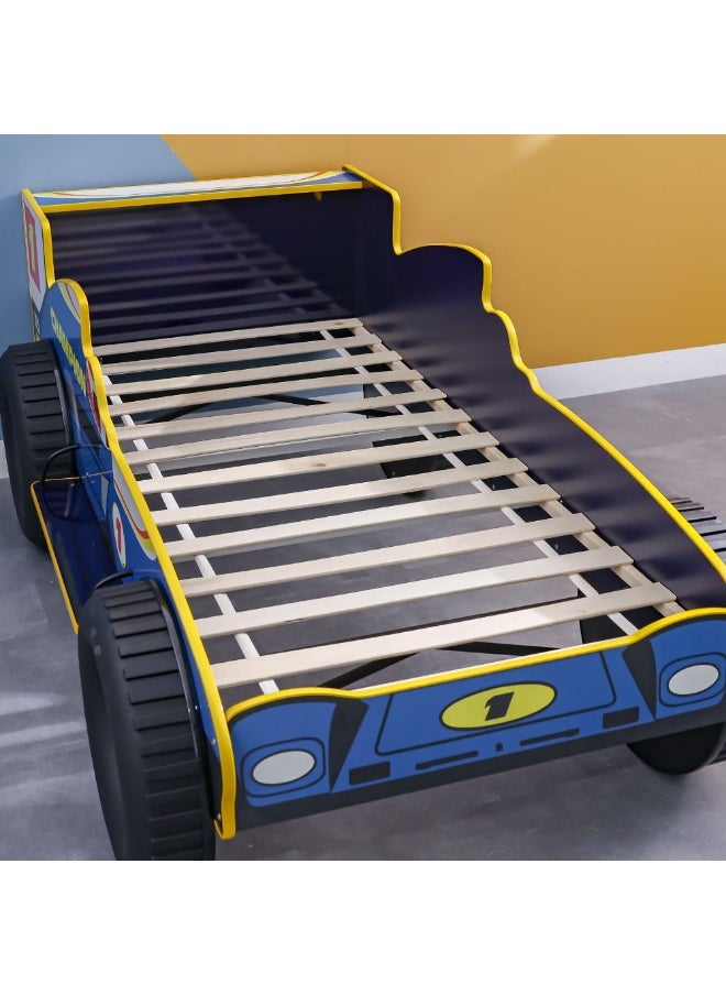 DANUBE HOME Ranger Sports 90x190 Car Bed Kids Car – Shaped Bed for Boys & Girls – Comfortable and Stylish Children's Bed for Bedroom, Playroom, Ideal for Nursery Décor -Black  - Image 5
