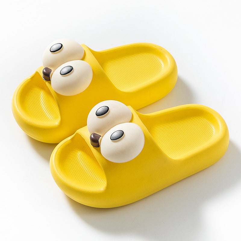 Cute Funky Big-Eye Fashion Sports Kids Summer Sandals Big Eyes-yellow 