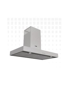 GL General General GL 90x45cm Wall Ranger Hood, 1000 Watt, T Shape, Silver Steel, 5 Filters, 3 Power Speeds, Noiseless, 2 Lights, High Quality. Easy to Clean  - Image 1