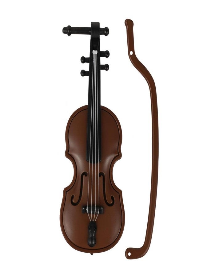 GOUDOGEDC Miniature Violin, Tiny Violin Mini Musical Instrument, Miniature Model Dollhouse, Furniture Crafts Ornament for Dollhouse Fairy Garden Decoration - Image 1