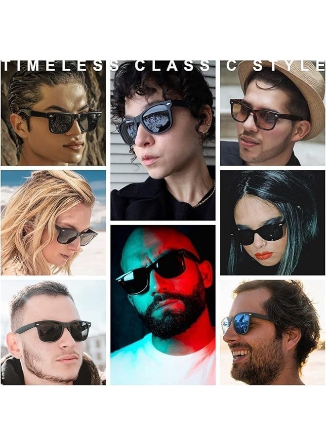ChicAbode Polarized Sunglasses Men Women, Classic Square Sun Glasses 100% UV Protection, Safety Glasses for Men and Women, UV Eye Protection for Shooting, Fishing, Biking, and Extreme Sports, Matte Black - Image 4
