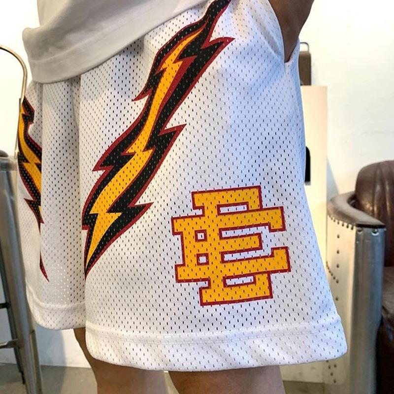 Ee Casual Fitness Shorts For Men, Muscle Sports 3D Printed Five-Point Shorts, Mesh Large Version, - Image 2
