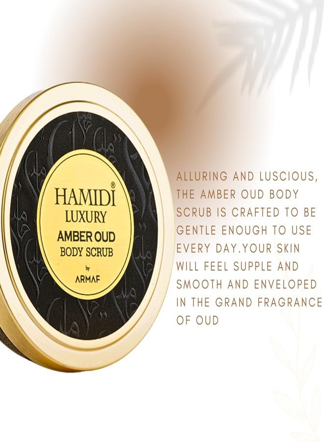 Hamidi Luxury Amber Oud Body Scrub For Women 250ML (8.4 OZ) Exfoliating Body Scrub For Soft And Smooth Skin, Made With Naturally Derived Ingredients For Gentle, Effective And Radiant Skin Care - Image 2