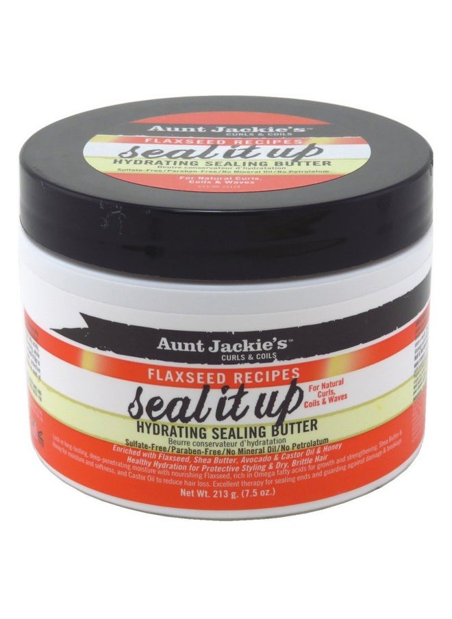Aunt Jackie's - Aunt Jackies Seal It Up Hydrating Sealing Butter 7.5 Ounce (221ml) (3 Pack) - Image 1