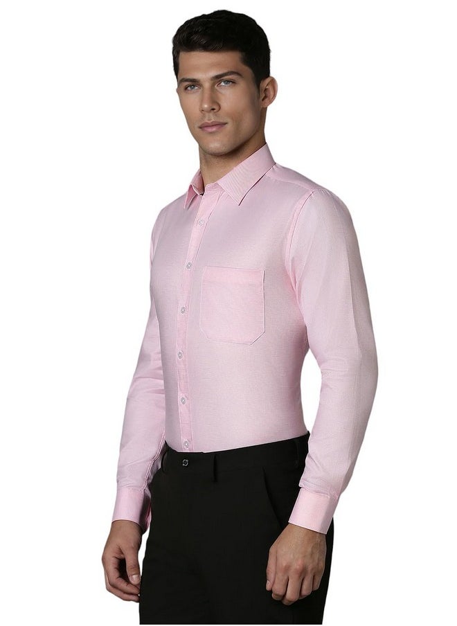 LOUIS PHILIPPE - Louis Philippe Men's Slim Fit Shirt (LPSFMSLFK55153_Pink - Image 1