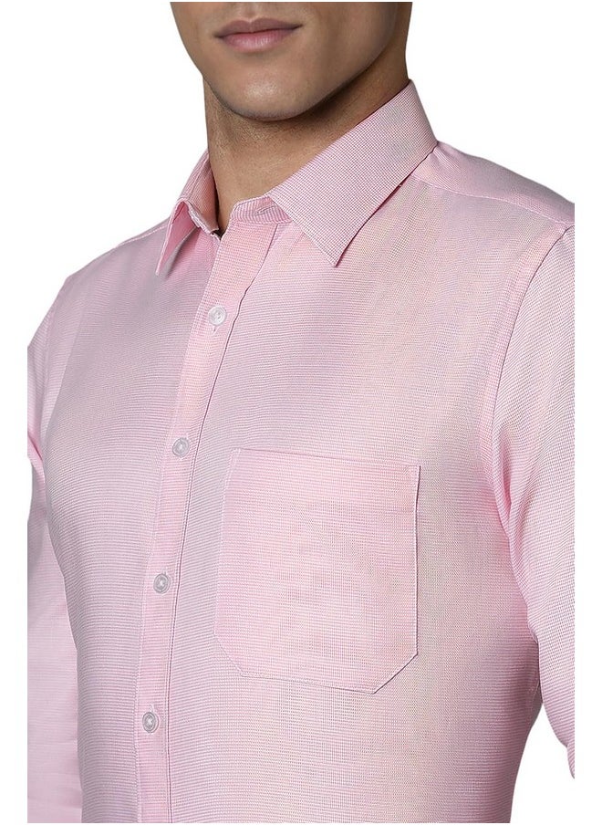 LOUIS PHILIPPE - Louis Philippe Men's Slim Fit Shirt (LPSFMSLFK55153_Pink - Image 1