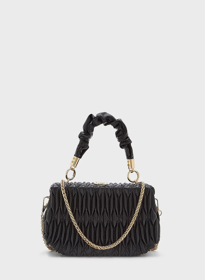Ginger Quilted Scrunch Handle Handbag