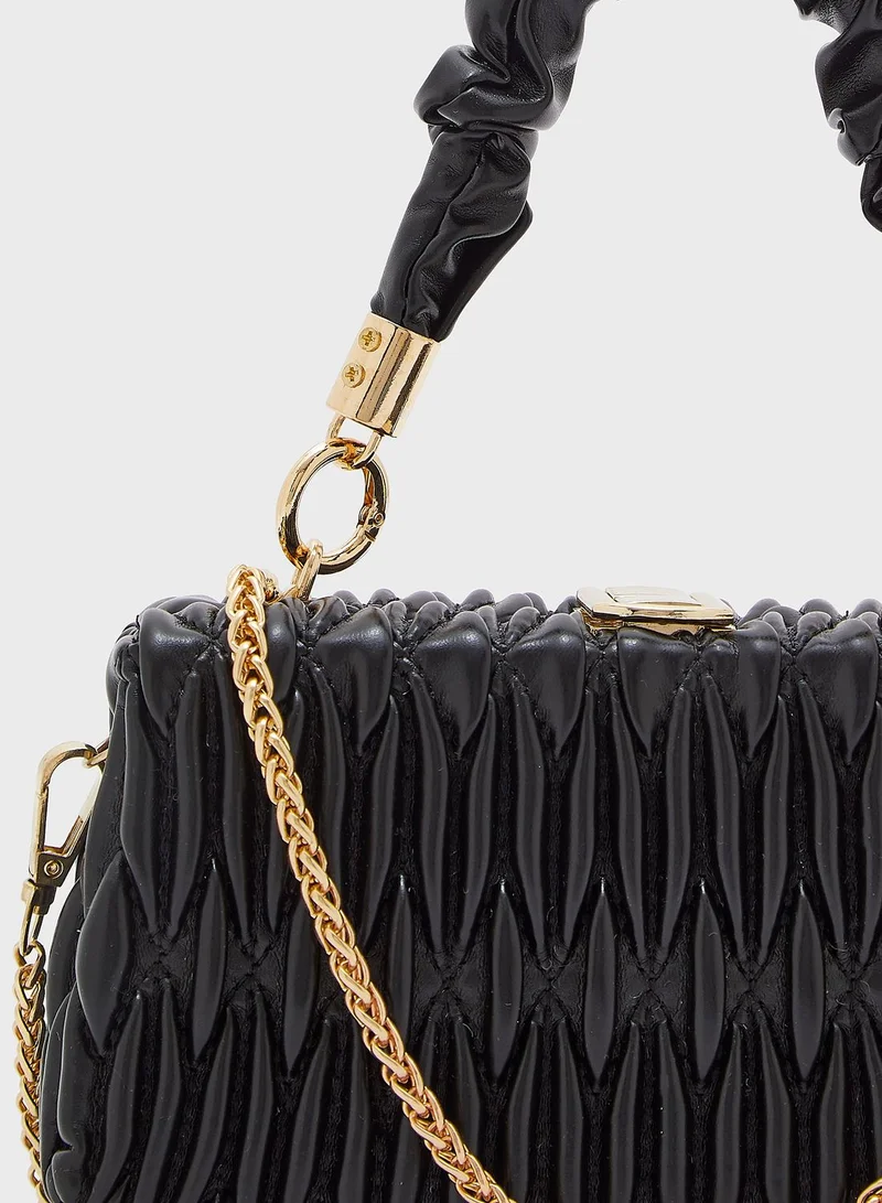 Ginger Quilted Scrunch Handle Handbag