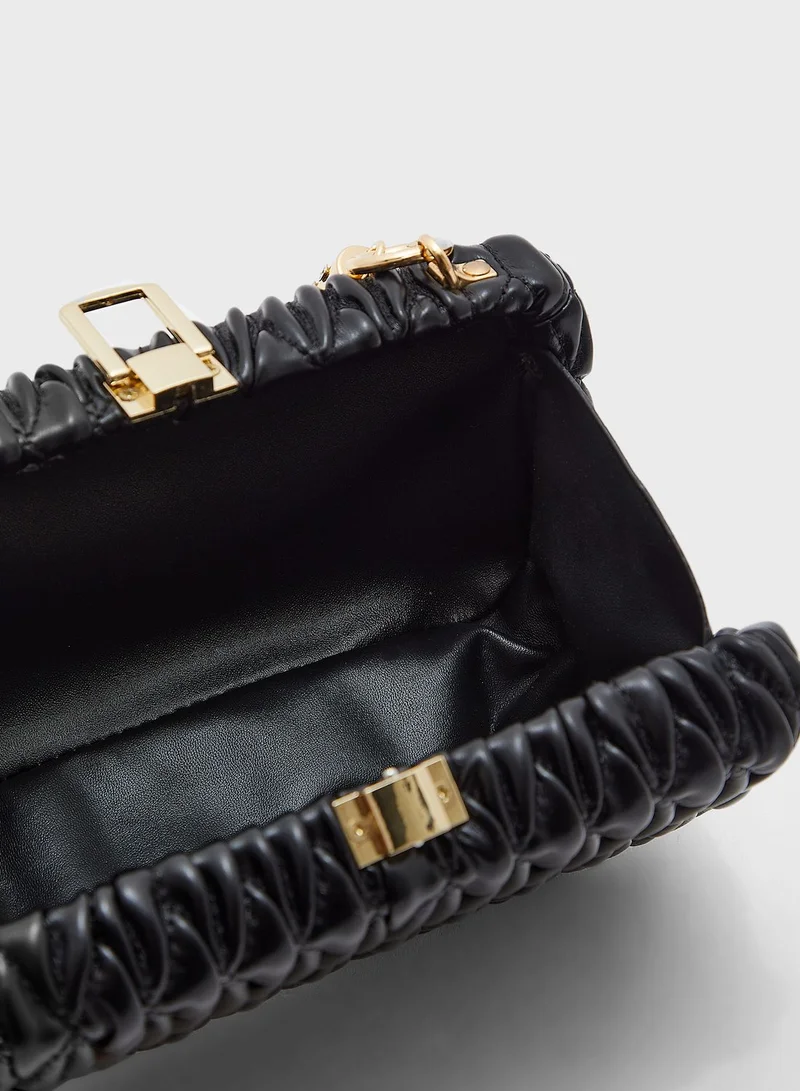 Ginger Quilted Scrunch Handle Handbag