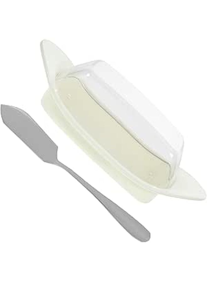 Butter Keeper with Lid Transparent Cheese Storage Box for Kitchen - Image 1