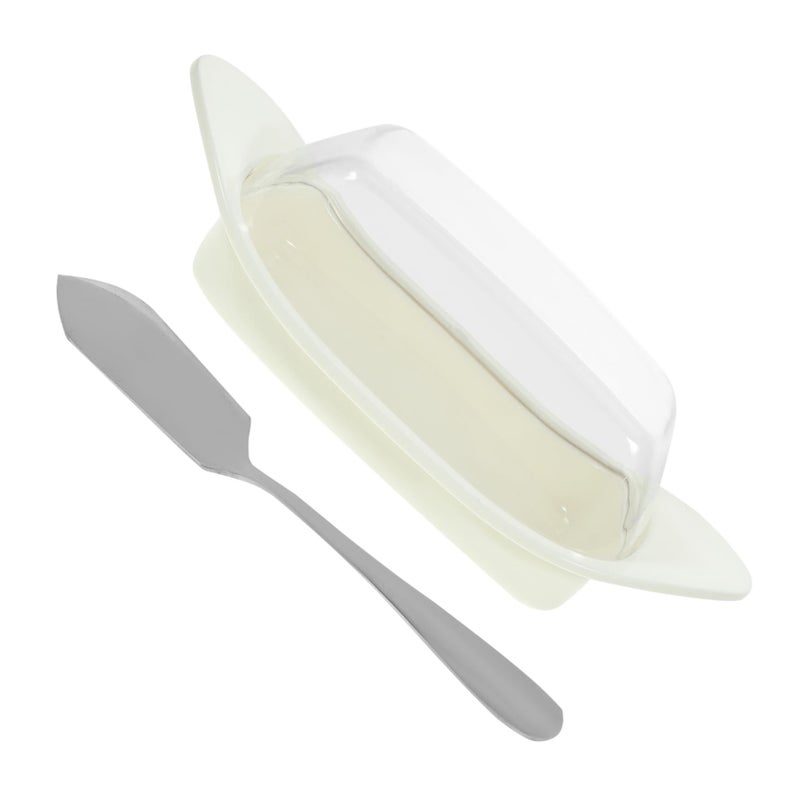 Butter Keeper with Lid Transparent Cheese Storage Box for Kitchen - Image 2