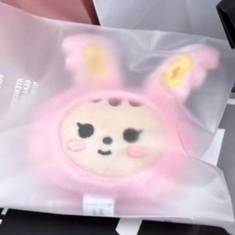 South Korea Small 17 Keychain Doll seventeen Yin Jing Han Hong Zhi Xiu Quan Shunrong Plush Pendant Pink bunny - Image 1