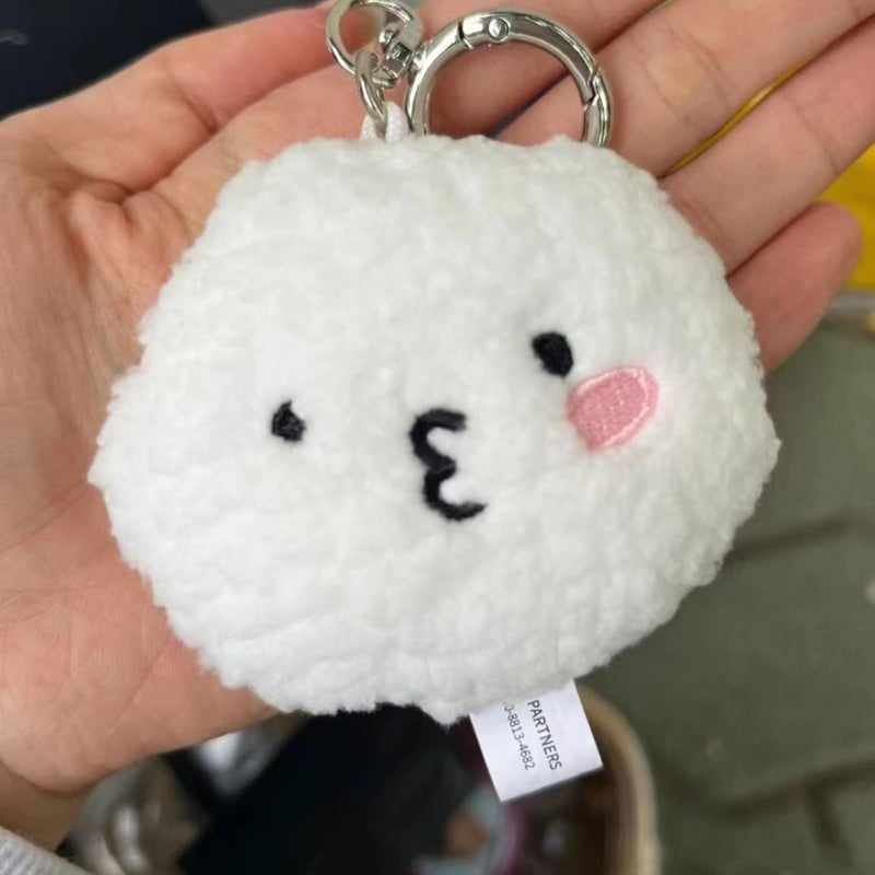 South Korea Small 17 Keychain Doll seventeen Yin Jing Han Hong Zhi Xiu Quan Shunrong Plush Pendant Pink bunny - Image 4