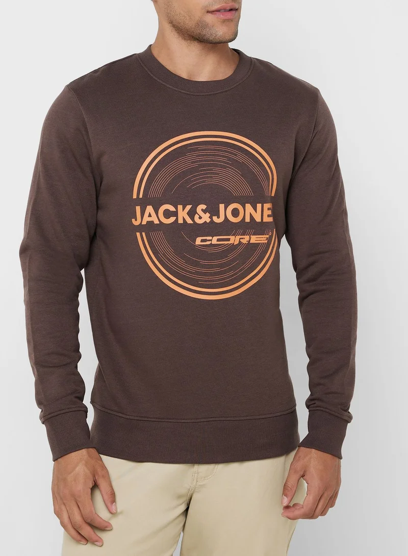 JACK & JONES Logo Crew Neck Sweatshirt