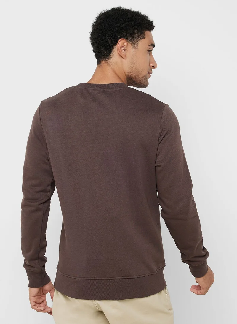JACK & JONES Logo Crew Neck Sweatshirt