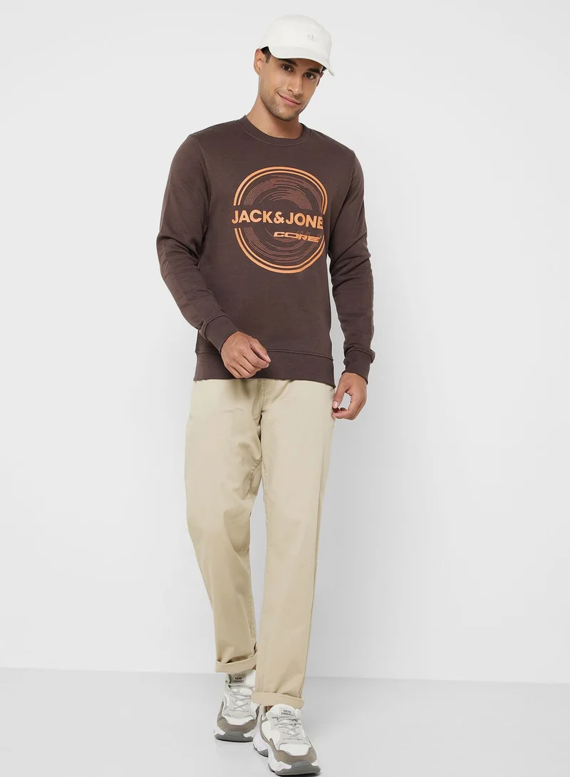 JACK & JONES Logo Crew Neck Sweatshirt