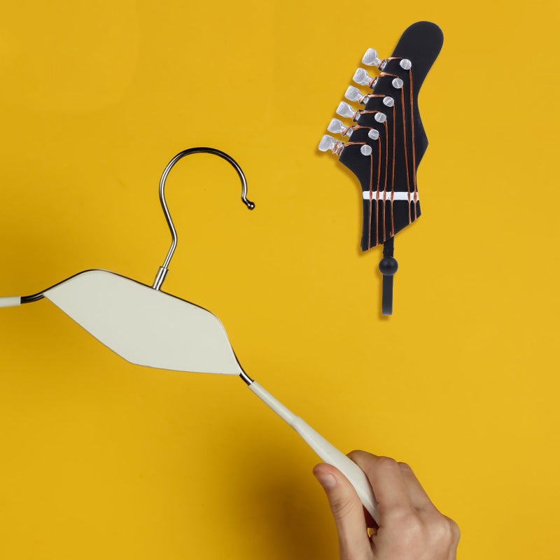 1 Set Guitar Shape Clothes Hook Nordic Style Hanging Hook Home Sundries Organizer - Image 5