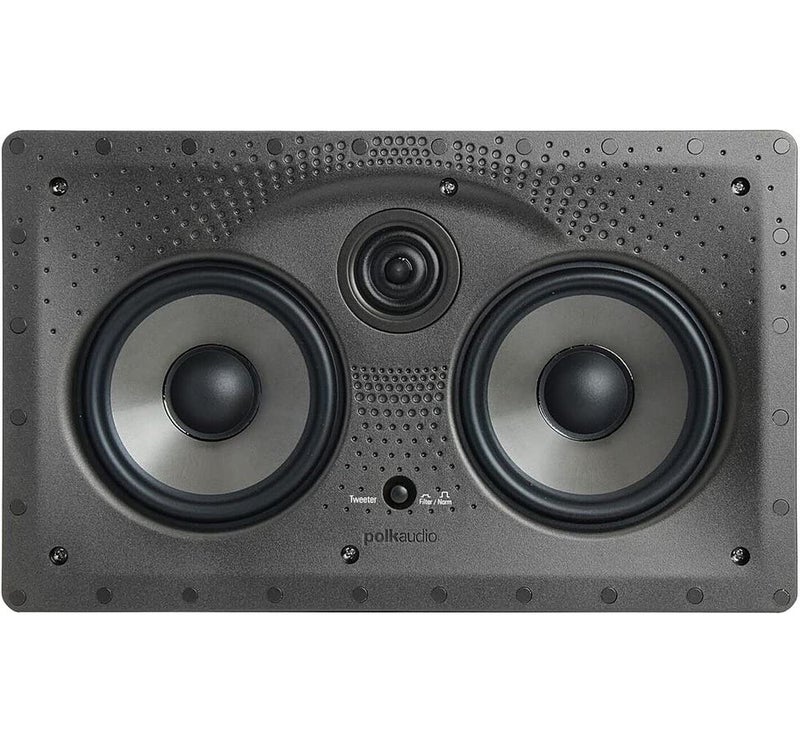Polk Audio Vanishing Series 255c-LS in-Wall Center Channel Loudspeaker,Dual 5.25" Dynamic Balance Drivers & 1" Ring-Radiator Tweeter,Polk PowerPort Technology,Rotating Cam System for Easy Installation - Image 1