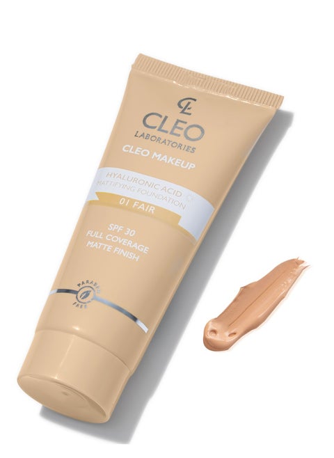 Hyaluronic acid Mattifying Foundation Fair 01 - 30 ml