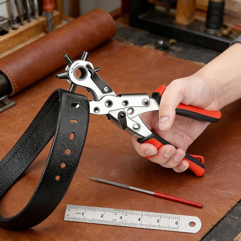 Heavy Duty Rotary Hole Punch For Faux Leather Belt Making 1pc - Image 1