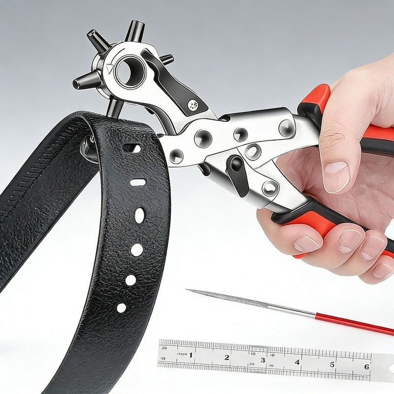 Heavy Duty Rotary Hole Punch For Faux Leather Belt Making 1pc - Image 2