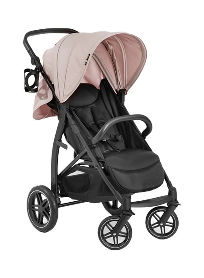 Hauck Rapid 4D Stroller – Lightweight 25 kg, City & All-Terrain Use, One-Hand Quick Fold, Reclining Seat, Large Rubber Wheels, Height-Adjustable Handlebar, UPF 50+ Sun Canopy – Rose - Image 1