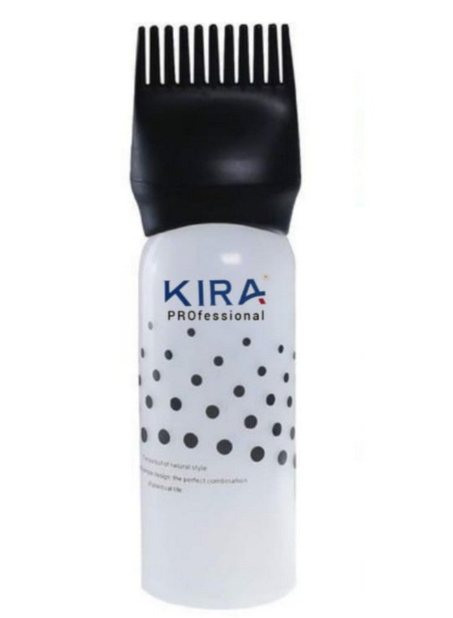 KIRA Oil Applicator Bottle With Combo Flip To Cap, Plug, Root Applicator For Applying Hair Oil, Shampoo And Hair Dyeing (Multicolour) (Pack Of 1) - Image 1