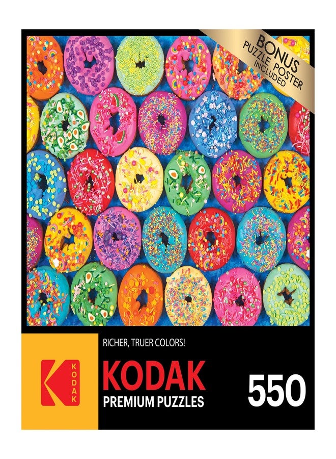 RoseArt - Kodak Premium - Lots of Sprinkles Donuts - 550 Piece Jigsaw Puzzle for Adults - Image 2