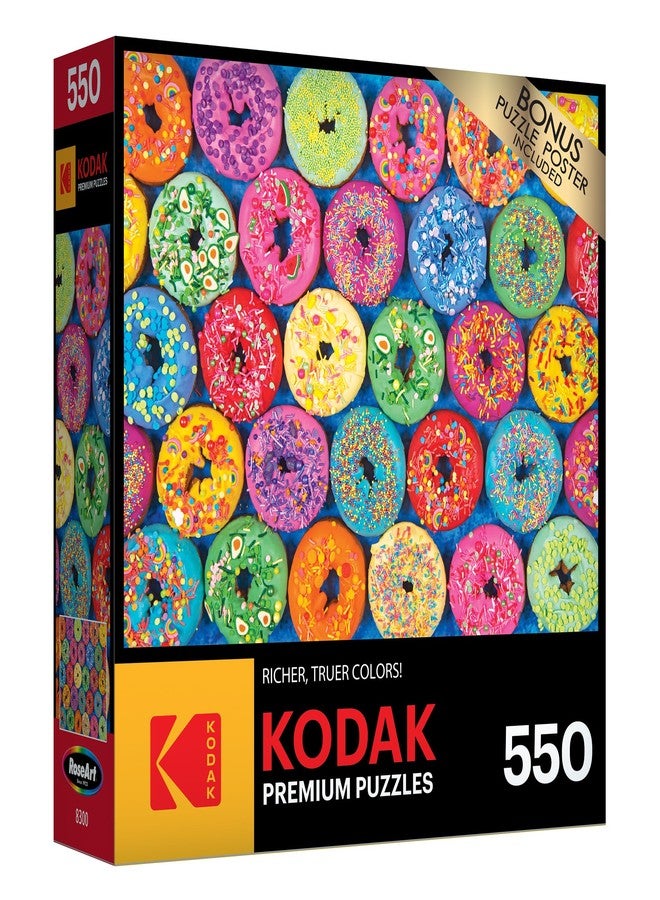 RoseArt - Kodak Premium - Lots of Sprinkles Donuts - 550 Piece Jigsaw Puzzle for Adults - Image 5