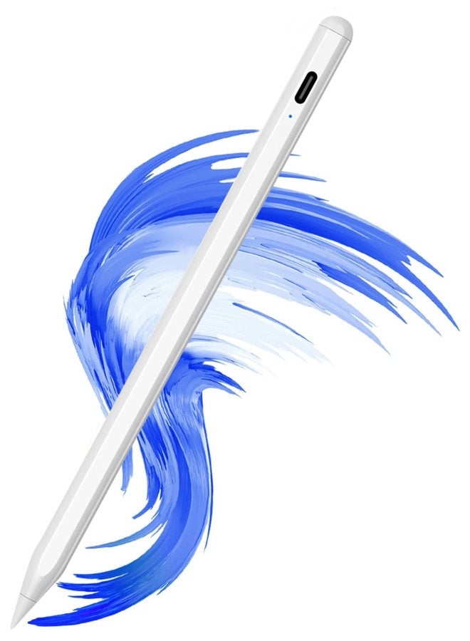 iPad Pencil for iPad 9th & 10th Generation with Palm Rejection, Stylus Pen Compatible with Apple iPad【2018-2022 All Gen】, iPad 6/7/8/9/10, iPad Pro 11/12.9-inch, iPad Mini 5/6, iPad Air 3/4/5 (White) - Image 1