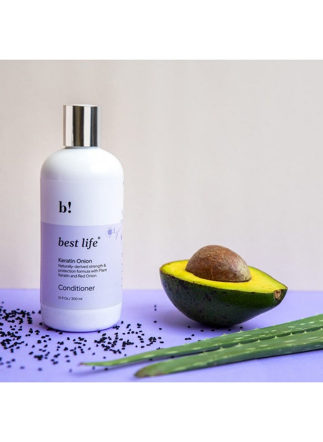 Best Life Keratin Onion Conditioner For Hair Growth 300 Ml Hair Fall Control With Red Onion Extract And Kalonji (Nigella Satviablack Onion Seed Oil) For Women & Men No Harmful Chemicals  - Image 3