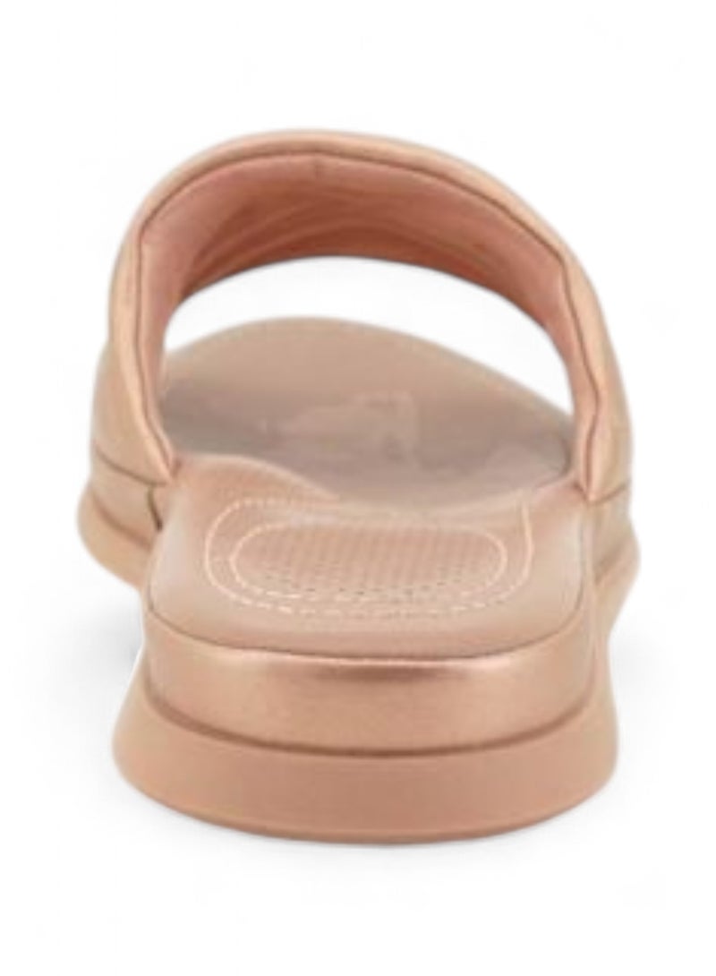 Bata Comfit Embossed Slip On Sandals - Image 3