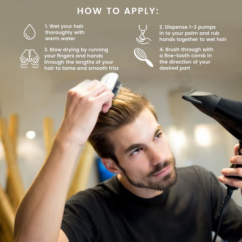 Max Green Alchemy MGA Vegan Hair Smoothing Balm - Scalp Rescue Organic Formula with Keratin Repairs Rough Hair | Hair Care Product with Argan Oil for Men & Women Strengthens & Add Shine to Hair, Synthetic Free 8.8 FLOz - Image 3