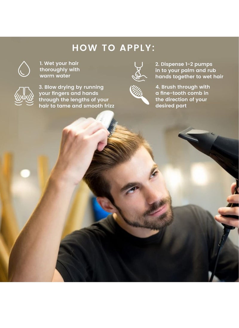 Max Green Alchemy - MGA Vegan Hair Smoothing Balm - Scalp Rescue Organic Formula with Keratin Repairs Rough Hair | Hair Care Product with Argan Oil for Men & Women Strengthens & Add Shine to Hair, Synthetic Free 8.8 FLOz - Image 1