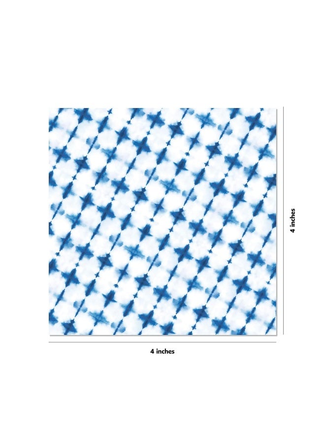 Origami Paper 500 sheets Blue and White 4" (10 cm): Double-Sided Origami Sheets Printed with 12 Different Designs  - Image 3