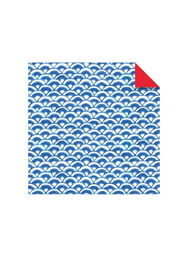 Origami Paper 500 sheets Blue and White 4" (10 cm): Double-Sided Origami Sheets Printed with 12 Different Designs  - Image 5