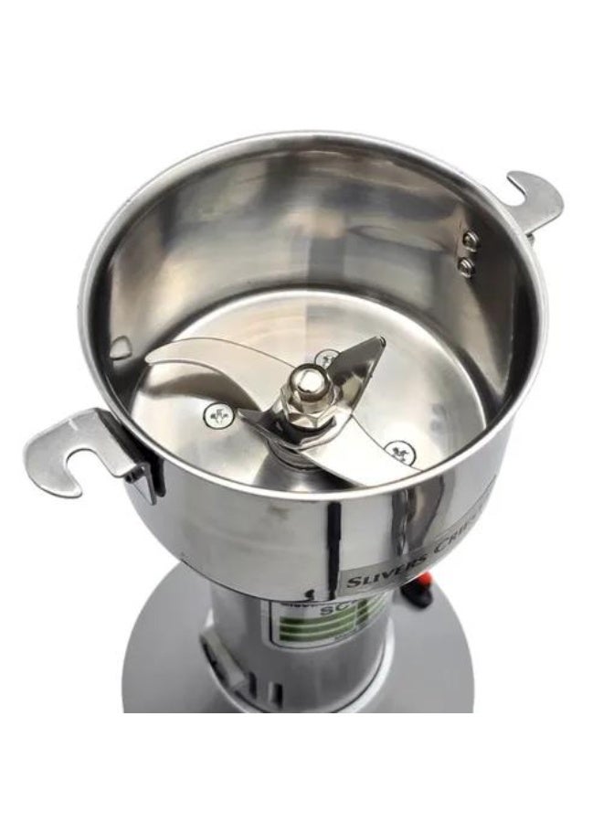 SLIVERS CRIEST مطحنة توابل كهربائية سلايفرز كريست SC-150G | 1200 واط طاقة عالية | مطحنة ثقيلة من الفولاذ المقاوم للصدأ | طحن توابل ومسالا جاف بسرعة عالية | فضي - Image 4