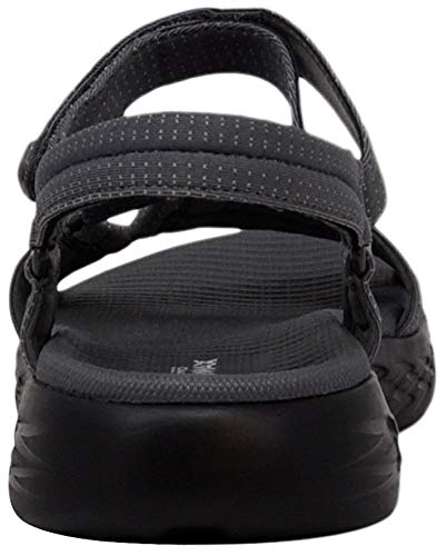 Skechers Women's On-The-GO 600 - Brilliancy Sandals, Charcoal Black/Black, 7 M US - Image 3