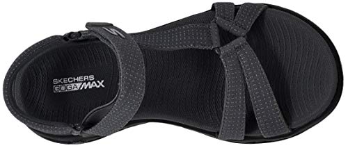 Skechers Women's On-The-GO 600 - Brilliancy Sandals, Charcoal Black/Black, 7 M US - Image 5