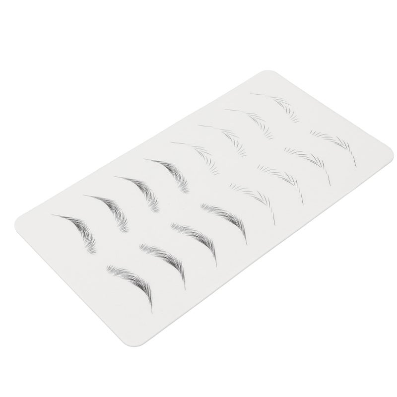 Microblading Practice Skin Inkless Wide Eyebrows Microblading Training Sheet for Beginner 02 - Image 3