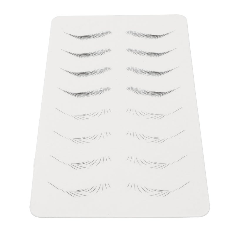 Microblading Practice Skin Inkless Wide Eyebrows Microblading Training Sheet for Beginner 02 - Image 5